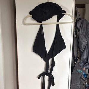 RARE 2019 Dollskill Backless Hoodie Wrap Tank
